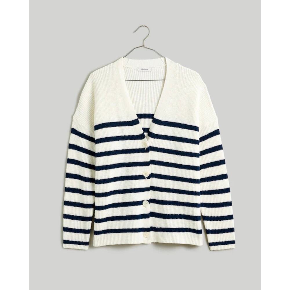 MADEWELL V-Neck Button-Front Long Cardigan Sweater NL202 - Picture 2 of 10